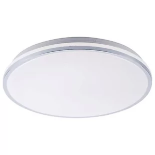 Rabalux Minimalistyczna LAMPA sufitowa LINDEN 3478 okrągły plafon LED 50W 3000K 6500K z pilotem chrom biały 3478 - Lampy sufitowe - miniaturka - grafika 1