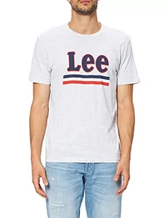 Lee Pasek Tee Koszulka męska, Szary (ostry szary jabłka 03)., XXL - Koszulki męskie - miniaturka - grafika 1