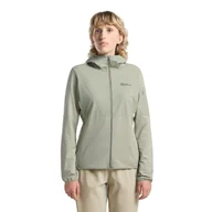 Kurtki damskie - Damski polar z kapturem Jack Wolfskin PRELIGHT TRAIL HOODY W mint leaf - XS - miniaturka - grafika 1