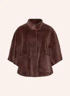 Moda i Uroda OUTLET - Rino & Pelle Peleryna Ze Sztucznego Futra Dewi braun - miniaturka - grafika 1