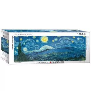 Eurographics Puzzle 1000 elementów. Gwiaździsta noc. Panorama, Vincent Van Gogh - Puzzle - miniaturka - grafika 2