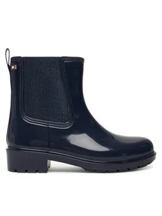 Tommy Hilfiger Kalosze Flag Hardware FW0FW08966 Granatowy - Kalosze damskie - miniaturka - grafika 1