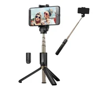 Selfie stick - Disph Selfie stick  Selfie Stick Statyw Disph z pilotem bluetooth Czarny 31439-uniw - miniaturka - grafika 1