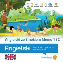 Angielski ze Smokiem Memo Część 1 i Część 2 Kurs słownictwa dla dzieci w wieku 4-6 lat Nowa - Filologia i językoznawstwo - miniaturka - grafika 1