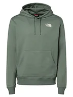 Bluzy męskie - The North Face Męska bluza z kapturem Mężczyźni Bawełna zielony jednolity, S - miniaturka - grafika 1