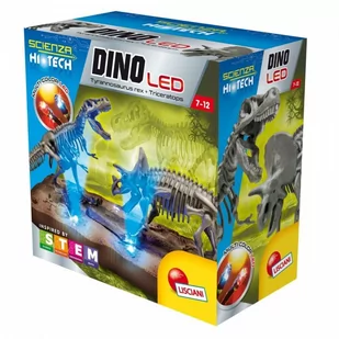 Lisciani Giochi Zestaw naukowy Hi-Tech Dinozaury LED - Mały naukowiec - miniaturka - grafika 1