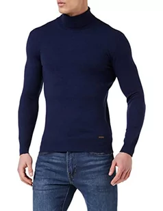 Gianni Lupo GL33500-F22 sweter męski, głęboki niebieski, L (DE), Deep Blue, S-4XL - Swetry męskie - miniaturka - grafika 1