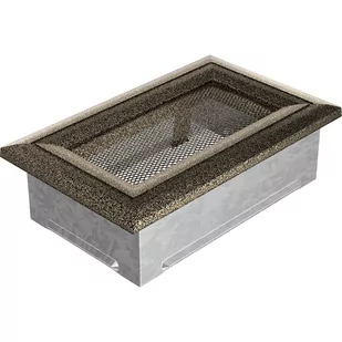 Kratki.pl KRATKA KOMINKOWA OSKAR CZARNO-ZŁOTA 110X170 MM 117OCZ - Akcesoria kominkowe - miniaturka - grafika 1