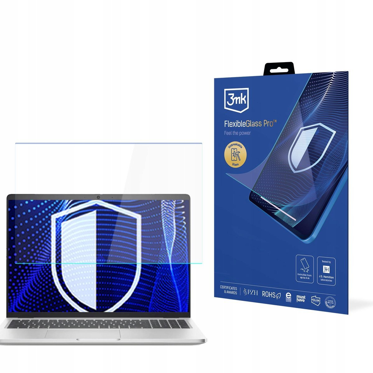 Szkło hybrydowe na ekran do Dell Pro 16 Plus - 3mk FlexibleGlass Pro
