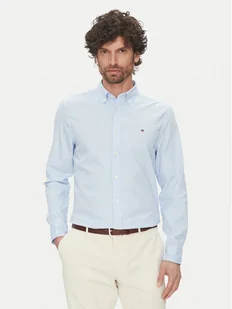Tommy Hilfiger Koszula MW0MW38556 Błękitny Slim Fit - Koszule męskie - miniaturka - grafika 1