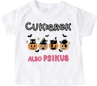 Koszulki dla dziewczynek - Koszulka na halloween dla dziecka cukierek albo psikus - miniaturka - grafika 1