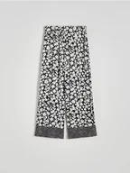 Spodnie damskie - Reserved - Szerokie spodnie z wiskozy - wielobarwny - miniaturka - grafika 1