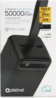 Baterie i akcesoria - Platinet Platinet power bank 50000mAh PMPB5020B, black - miniaturka - grafika 1
