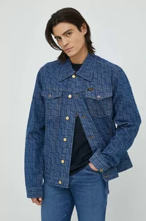 Kurtki męskie - Wrangler kurtka jeansowa x Leon Bridges męska kolor granatowy przejściowa oversize - grafika 1