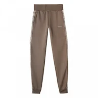 Spodnie sportowe damskie - Damskie spodnie dresowe Guess Britney Jogger - brązowe - GUESS - miniaturka - grafika 1
