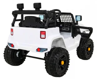 Autko Jeep Dark Night na akumulator dla dzieci Biały + Wolny Start + EVA + Audio LED - Samochody i pojazdy dla dzieci - miniaturka - grafika 7