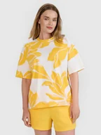 Koszulki i topy damskie - T-shirt oversize z nadrukiem damski 4F 4FRSS25TTSHF2692-90A Wielokolorowy Roz. XS - miniaturka - grafika 1