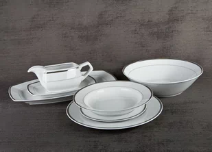 Ćmielów Serwis obiadowy 6/22 Marcello Silver 259946 - Serwisy obiadowe - miniaturka - grafika 1
