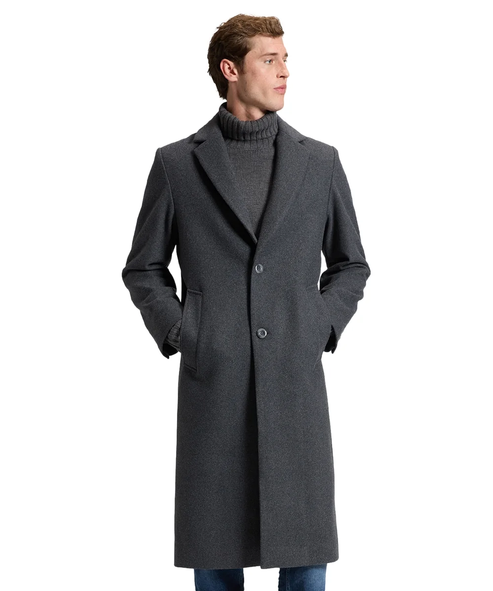 Płaszcz Lee LONG WOOL CAR COAT 112386303 Heather Grey M