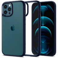 Etui i futerały do telefonów - Spigen Etui Ultra Hybrid do Apple iPhone 12 12 Pro 6.1 Navy Blue ACS02251 - miniaturka - grafika 1