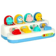 Zabawki interaktywne dla dzieci - Gra zręcznościowa edukacyjna montessori wbijak wyskakujące zwierzątka - miniaturka - grafika 1