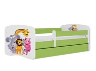 Łóżka dla dzieci i młodzieży - Łóżko dla dziecka, barierka, Babydreams, zoo, zielone - miniaturka - grafika 1