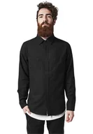 Koszule męskie - koszula CHECKED FLANELL blk/blk-S - miniaturka - grafika 1