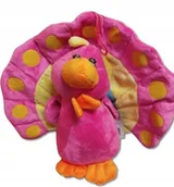 Maskotki i pluszaki - Maskotka przytulanka Paw Kropeczka 25 cm - miniaturka - grafika 1