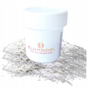 BARWNIK SPOŻYWCZY w proszku biały JADALNY DO DEKORACJI tortu ciast 5g - Dodatki do ciast w proszku - miniaturka - grafika 1