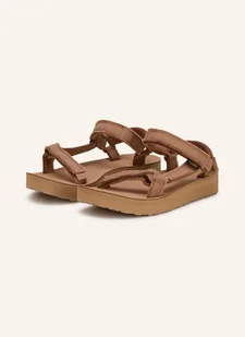 Teva Sandały Midform Universal Canvas braun - Sandały damskie - miniaturka - grafika 1
