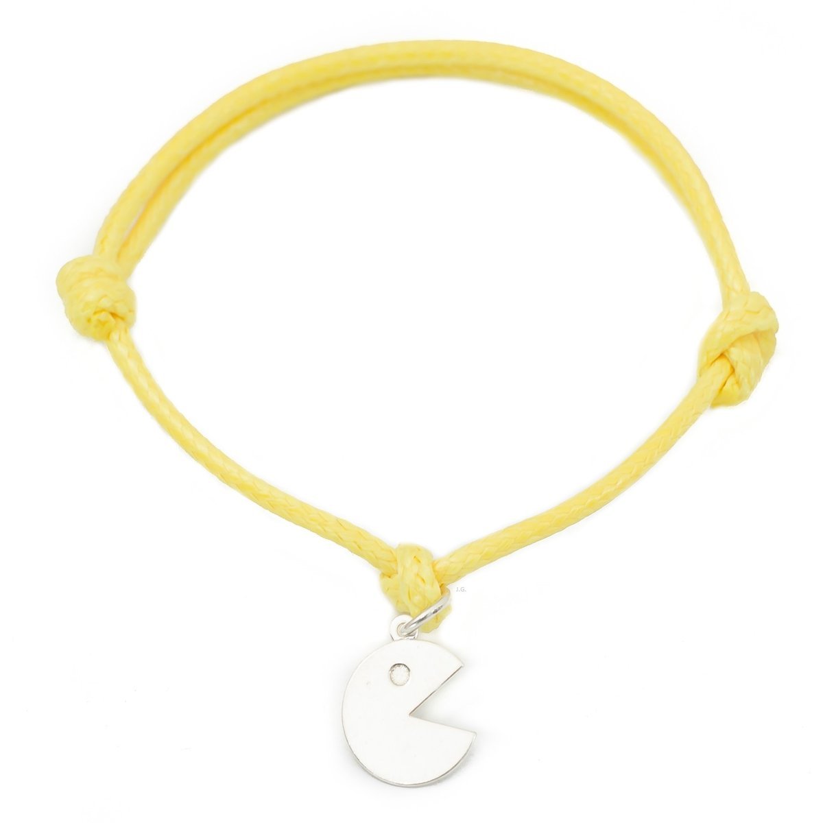 Bransoletka sznurek Pac-man Pacman 925 regulowana / JG. Projekt