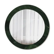 Lustra - Nowoczesne Okrągłe Lustro Zielony marmurek 70cm - miniaturka - grafika 1