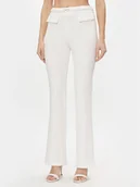 Spodnie damskie - Rinascimento Spodnie materiałowe CFC0117520003 Biały Bootcut Fit - miniaturka - grafika 1