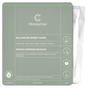 Chitonecare Chitonecare Normalizująca Maska w Płachcie 23 ml EF59-63892 - Maseczki do twarzy - miniaturka - grafika 1