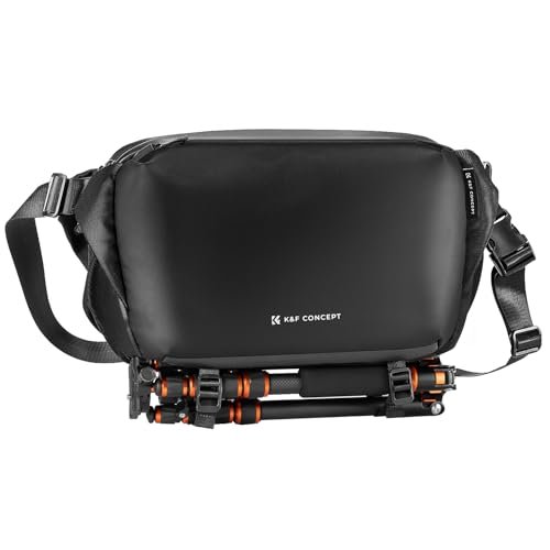 K&F Concept Plecak na aparat, torba na ramię kwadratowa torba torby fotograficzne prostokątne etui na aparat kompatybilny z Canon/Nikon/Sony/DJI Mavic Drone Plecak, Czarny Pur-l, L, Biznes