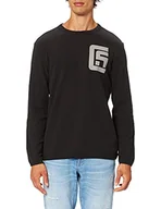 Bluzy męskie - G-STAR RAW Bluza męska Chest Graphic Tweeter, Czarny (Dk Black C814-6484), XS - miniaturka - grafika 1