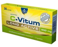 Witaminy i minerały - Oleofarm C-Vitum Long Active 500 mg witamina C o przedłużonym uwalnianiu 30 kapsułek 3713941 - miniaturka - grafika 1