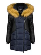 Kurtki damskie - Canadian Peak Parka "Ausmoseak" w kolorze granatowym - miniaturka - grafika 1