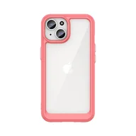 Etui i futerały do telefonów - Wzmocnione etui z elastyczną ramką do iPhone 15 Plus Outer Space - czerwone - miniaturka - grafika 1