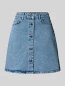 Spódnice - Spódnica jeansowa z 5 kieszeniami model ‘RONNIE’ - miniaturka - grafika 1
