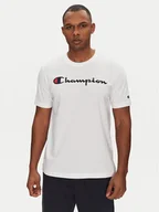 Koszulki męskie - Champion T-Shirt 220256 Biały Regular Fit - miniaturka - grafika 1