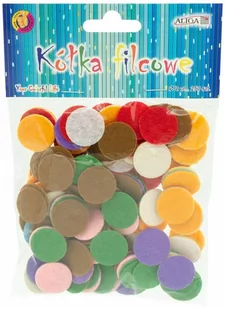 Kółka Filcowe Śr. 2 cm, 250 szt. Mix Kolorów, Kf-6524, Aliga - Dekoratorstwo - miniaturka - grafika 1