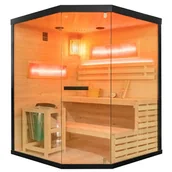 Sauny - Sauna fińska pięciokątna 5 osobowa wysokotemperaturowa 6W Harvia 150x150 cm Lark4 - miniaturka - grafika 1
