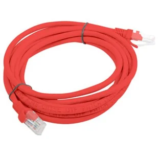 Lanberg LANBERG Patchcord kat.5e 3.0M UTP czerwony - Kable komputerowe i do monitorów - miniaturka - grafika 1