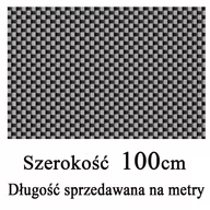 Parawany - Mata, osłona balkonowa z technorattanu, kolor czarno-szary, szerokość 1 m - miniaturka - grafika 1