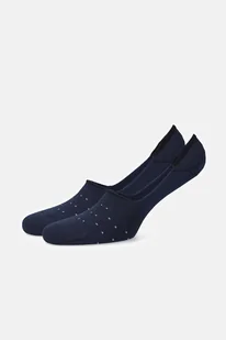 Stopki Granatowe W Niebieskie Kropki - Skarpetki męskie - miniaturka - grafika 1