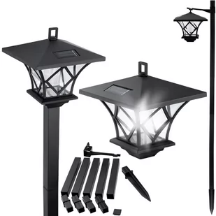 Polux ARTIS 1x2LED black Lampa solarna latarnia 315342 315342 - Lampy ogrodowe - miniaturka - grafika 1