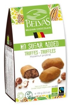 Czekoladki Belgijskie Trufle Z Orzechami Laskowymi Bezglutenowe Bio 100 g
