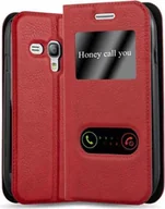 Etui i futerały do telefonów - Etui ochronne Cadorabo do Samsung Galaxy S3 MINI w kolorze czerwonym etui na telefon komórkowy etui książkowe etui na telefon - miniaturka - grafika 1