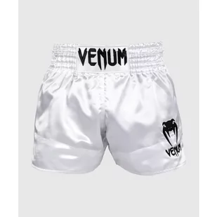 Venum Spodenki Muay Thai Classic Shorts Silver/Black - Spodnie sportowe męskie - miniaturka - grafika 1